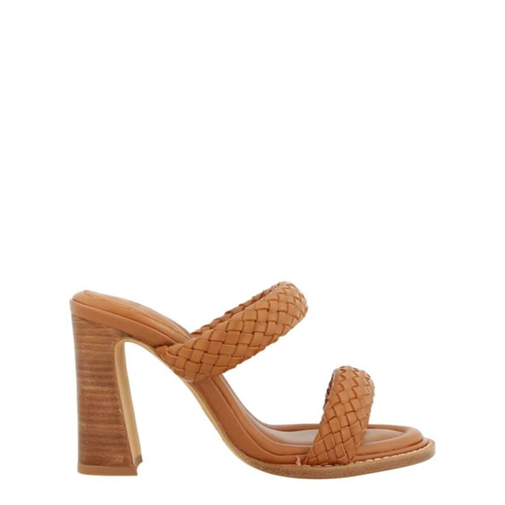 Alexandre Birman Tan Braided Sandals